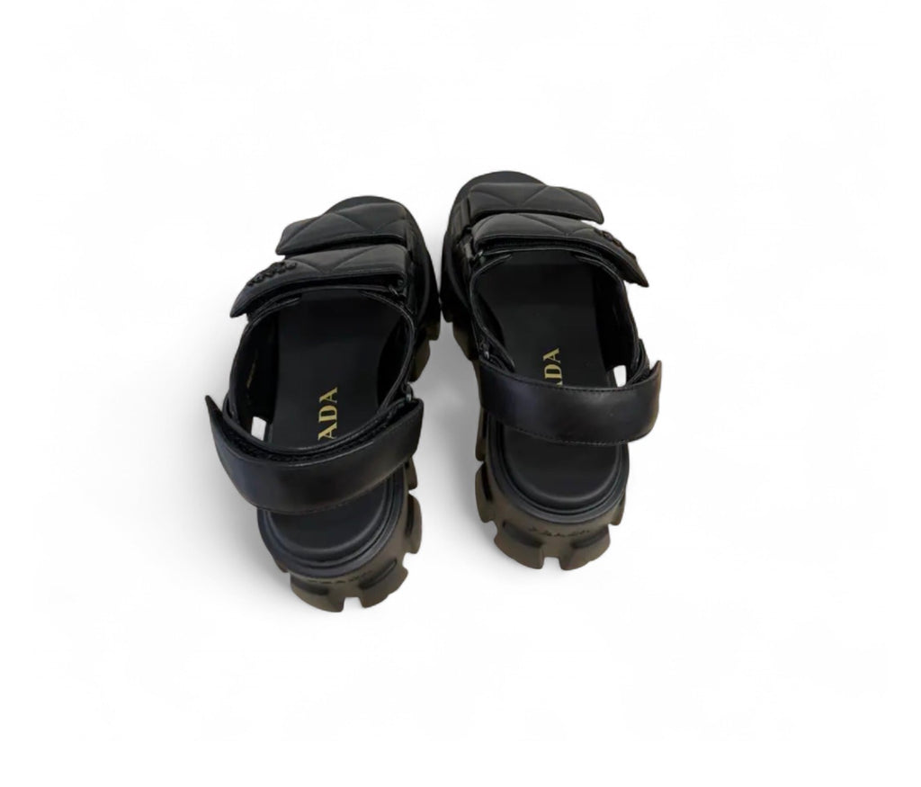 PRA Leather Platform Sandals
