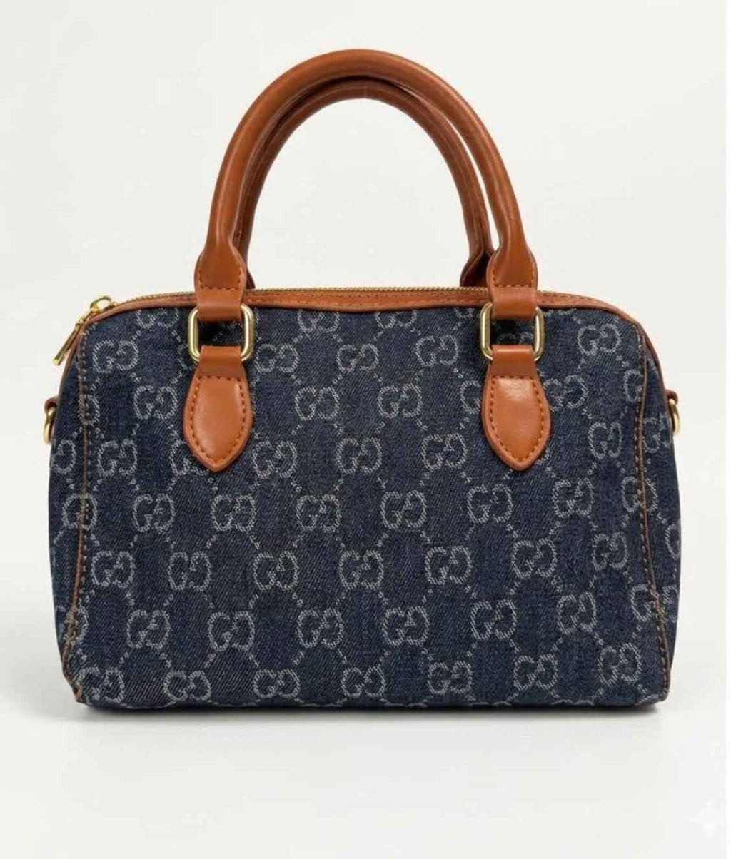 Jacquard Structured Luxury Handbag
