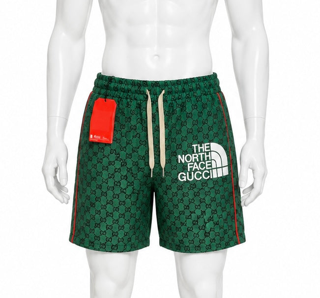Gucci shorts in collaboration with The North Face