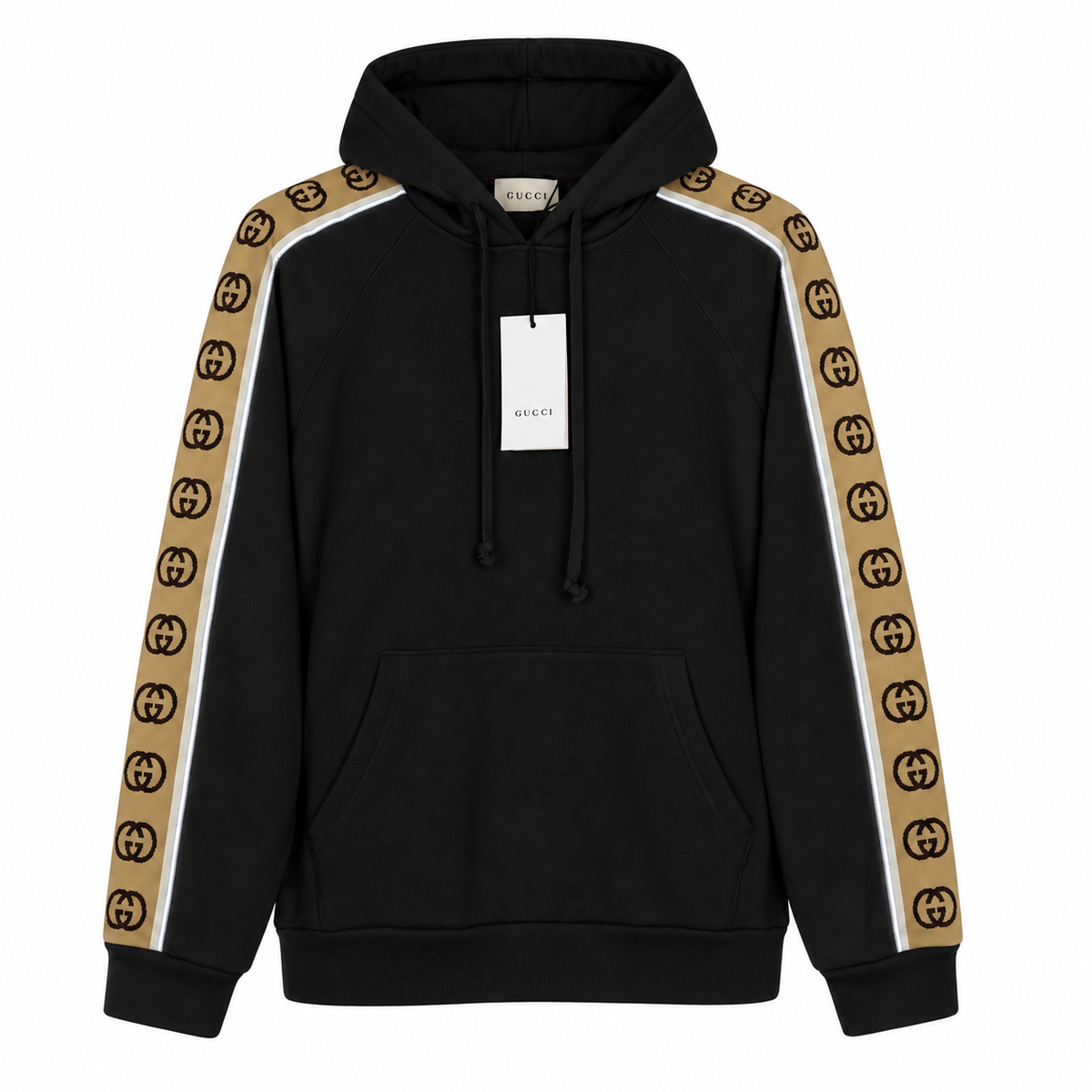 Luxury Monogram Hoodie Black