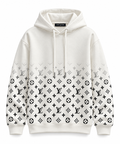 Luxury Monogram Hoodie White